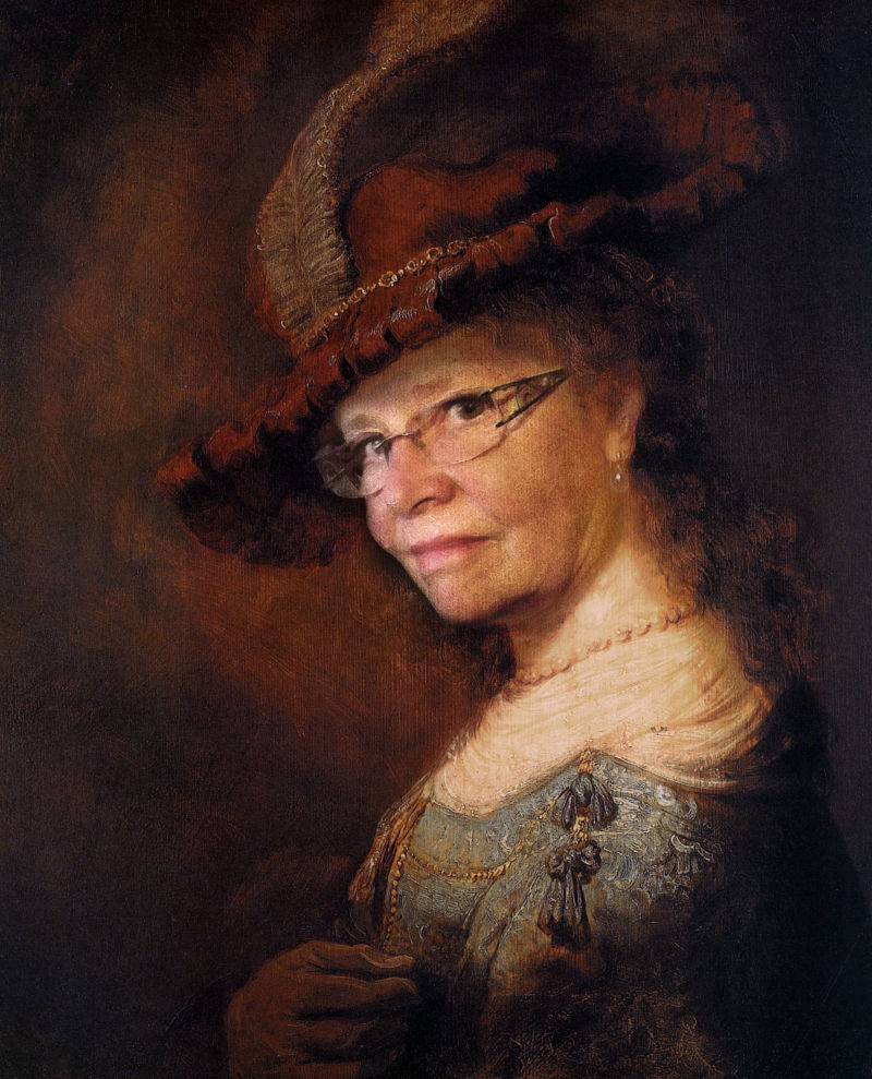 Rembrandt Portrait of Laughing Monika